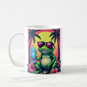 Mug Grenouille grincheuse Y2K Téléphone à clapet Vapor