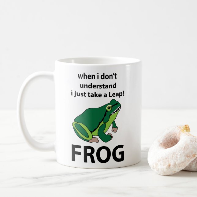 Mug Grenouille Je Prends Juste Une Grenouille À Leap (Avec donut)