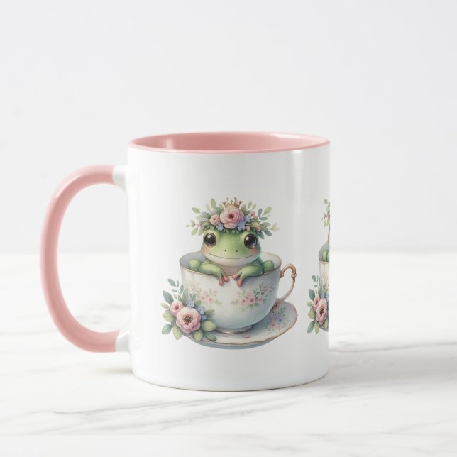 Mug Grenouille lunaire en Teacup Floral (Gauche)