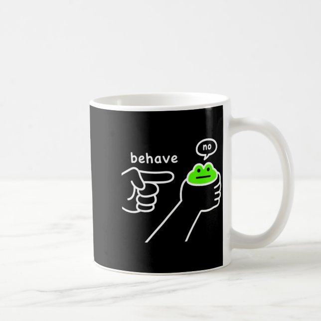 Mug Grenouille malhonnête Mème de grenouille drôle Se  (Droite)