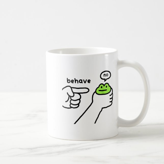 Mug Grenouille malhonnête Mème de grenouille drôle Se  (Droite)