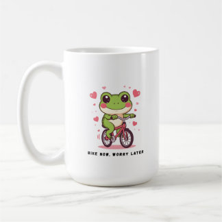 Mug Grenouille Mignonne à Vélo | Cadeau Drôle pour les