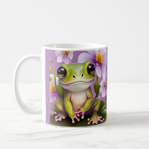 Mug Grenouille mignonne en fleurs