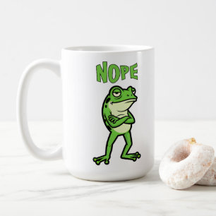 Mug Grenouille mignonne et impertinente, pas impressio