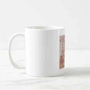 Mug Grenouille Mignonne Lisant Un Livre Dans Une Chamb