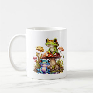Mug Grenouille mignonne sur les tabourets Café Thé