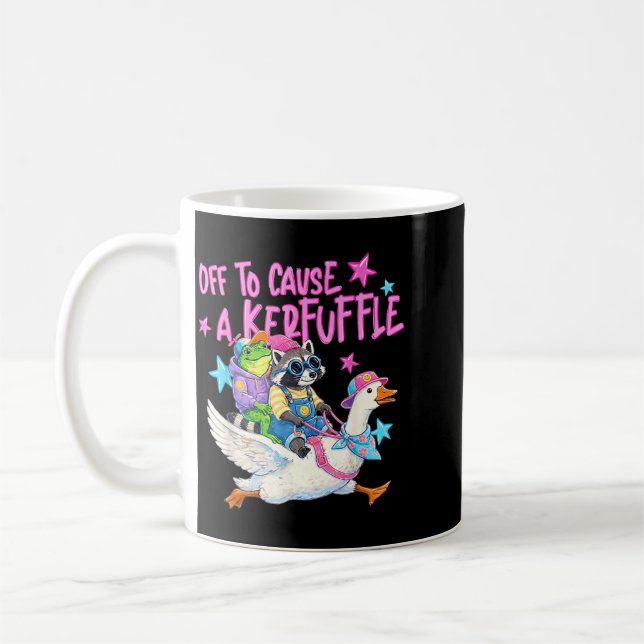 Mug Grenouille Raton Laveur Oie à Cheval Pour Causer U (Gauche)