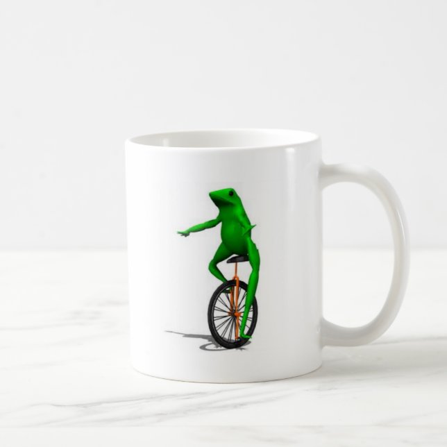 Mug Grenouille sur le monocycle Meme (Droite)