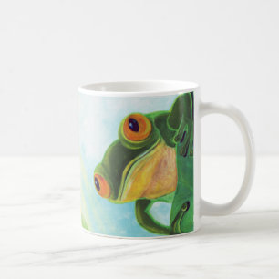 Mug Grenouille verte attrapant quelques rayons