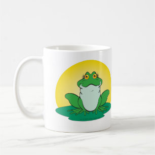 Mug Grenouille verte caricaturale sur le tapis