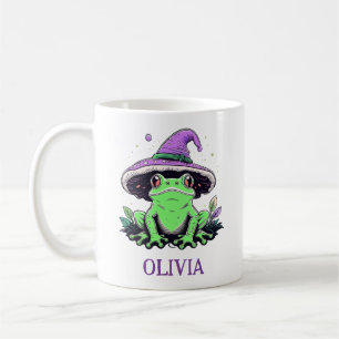 Mug Grenouille verte portant un chapeau de sorcière vi