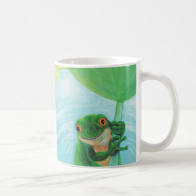 Mug Grenouille verte sous Pad Lily (Droite)
