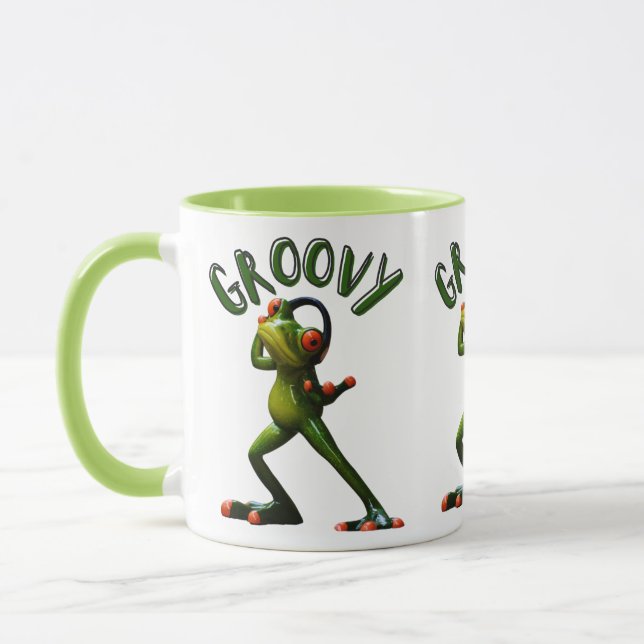 Mug Grenouille verte super (Gauche)