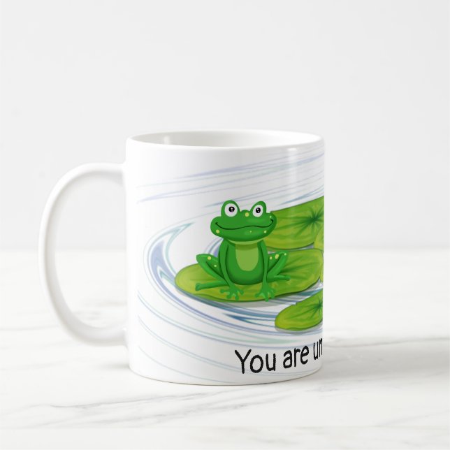 Mug Grenouille verte sur le tapis de lièvre (Gauche)