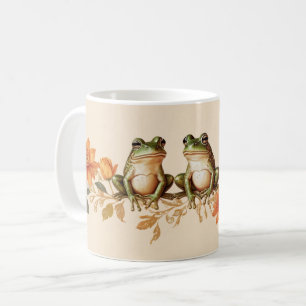 Mug Grenouilles d'automne et élégance florale