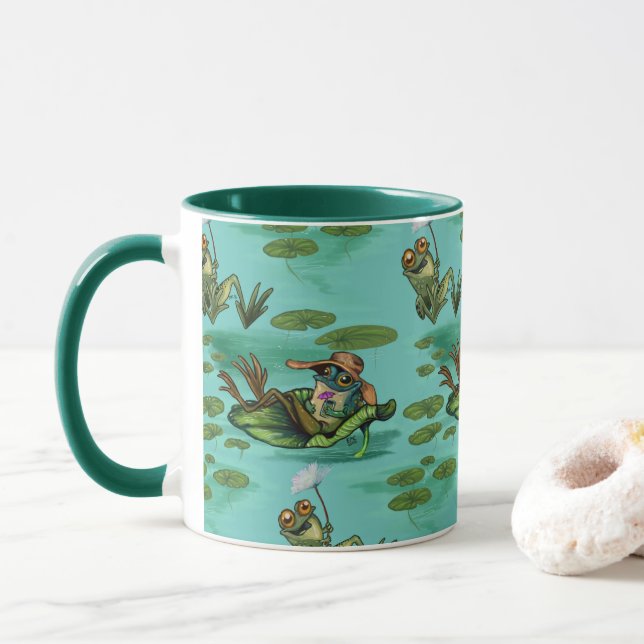 Mug Grenouilles d'été réfrigérées (Avec donut)