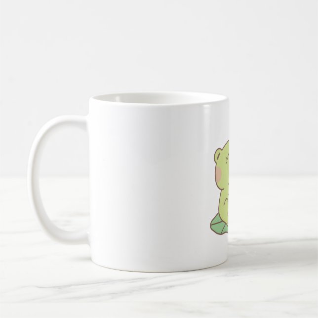 Mug Grenouilles mignonnes Qui Enlacent Dans L'Amour (Gauche)