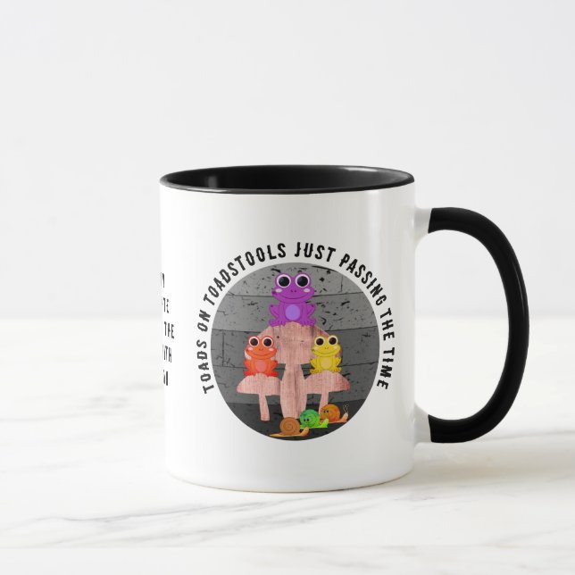 Mug Grenouilles personnalisées Champignons Toadstools (Droite)