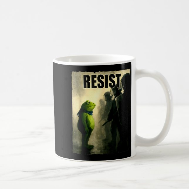 Mug Grenouilles résistent Portland Grenouille protesta (Droite)