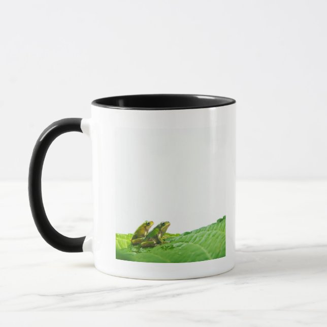 Mug Grenouilles vertes sur le congé (Gauche)