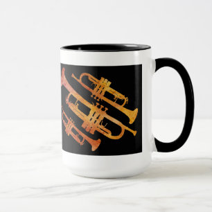 Mug Grésillement de l'enveloppe orange et noire de