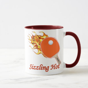 Mug Grésillement du ping-pong flamboyant chaud