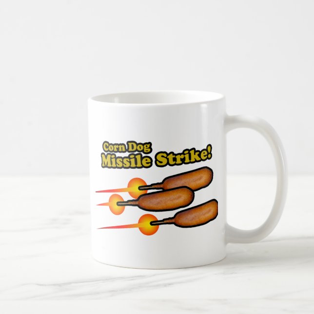Mug Grève de missiles de Chien de Corne (Droite)