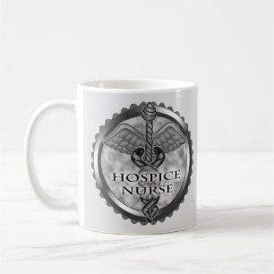 Mug Grey caduceus Hospice Nurice Nurice