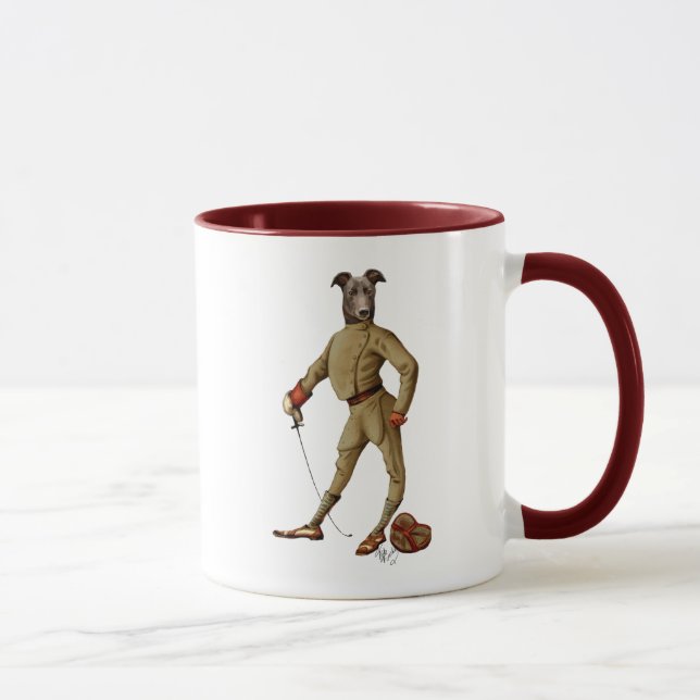 Mug Greyhound Fencer Dark Full 2 (Droite)
