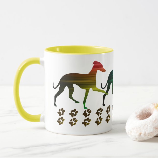 Mug Greyhounds italien (Avec donut)
