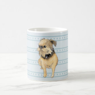 Mug Griffon bruxellois assis aquarelle