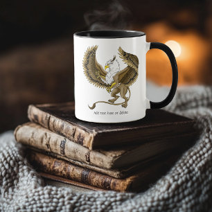 Mug Griffon Mythique Fantastique Brun Majestueux