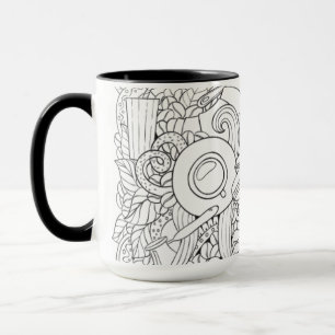 Mug Griffonnage de café et de thé