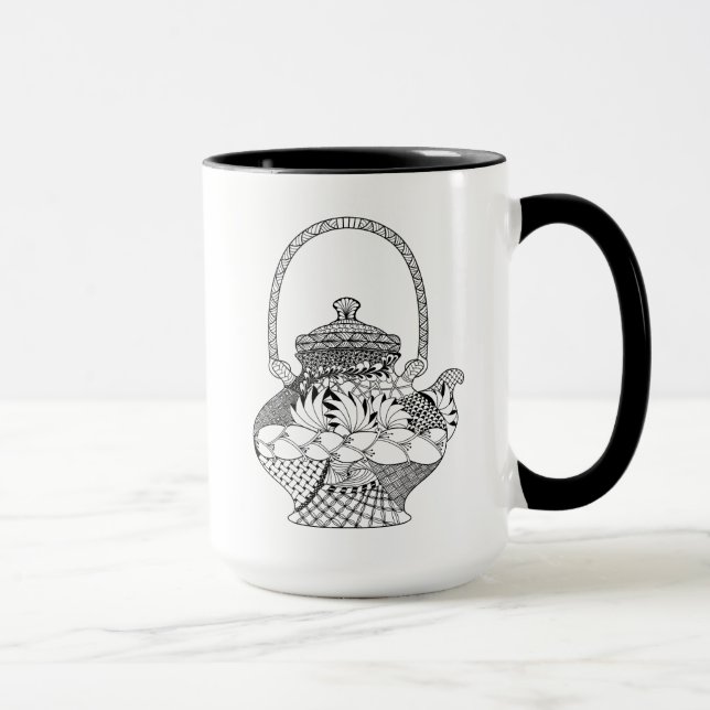 Mug Griffonnage de théière (Droite)