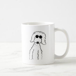 Mug Griffonnage d'or dans des lunettes de soleil