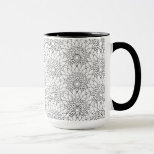 Mug Griffonnage floral de jardin
