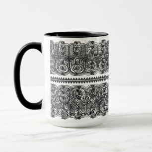 Mug Griffonnage tiré par la main indien de Hamsa