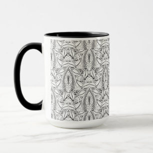 Mug Griffonnage tribal abstrait