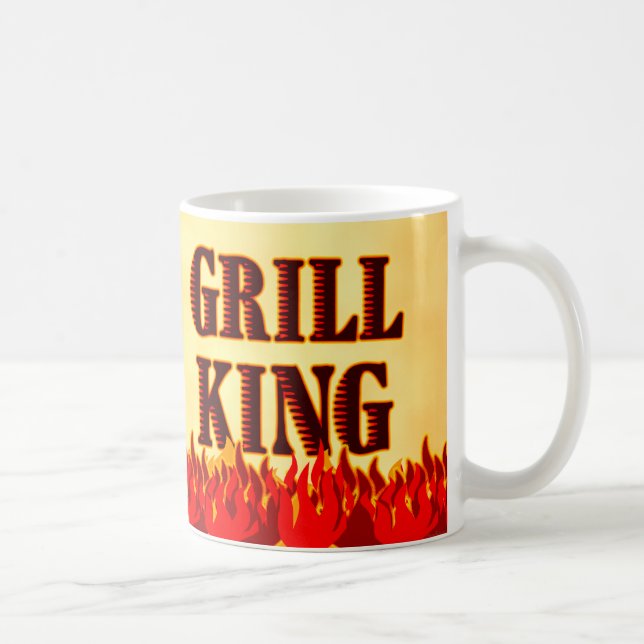 Mug Grill King Red Flames BQ Dit Muet (Droite)