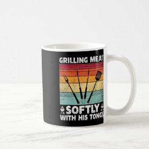 Mug Grillage de viande doucement avec sa pince à grill