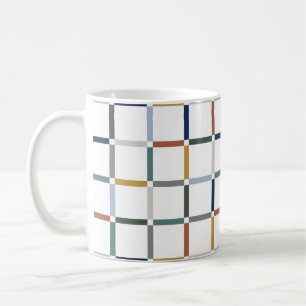 Mug Grille colorée avec espace négatif Art Nouveau