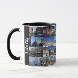 Mug Grille de collage photo personnalisé de 24 noir po