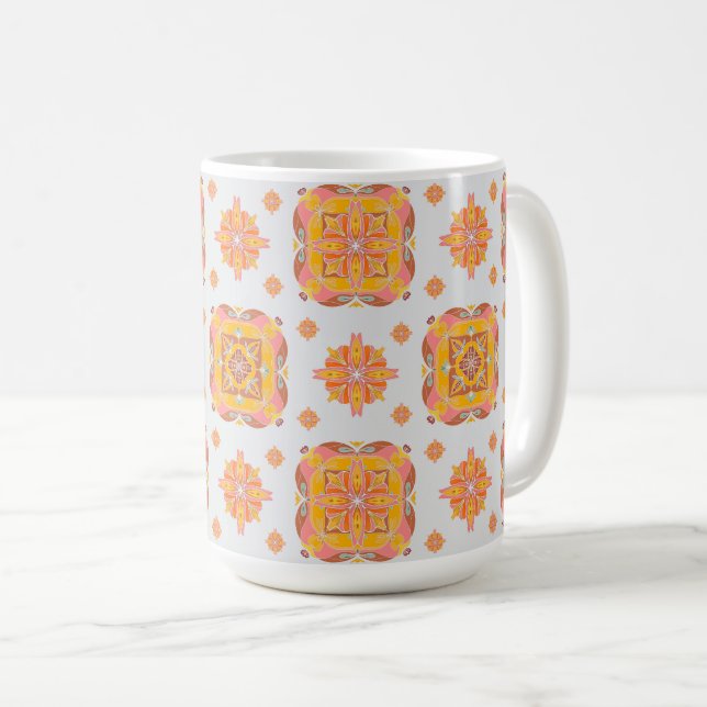 Mug Grille florale  (Devant droit)