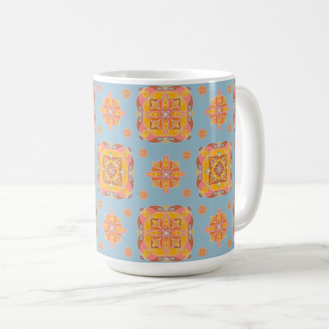 Mug Grille florale  (Devant droit)