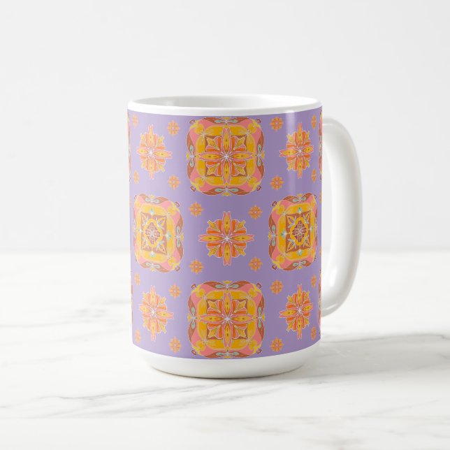 Mug Grille florale  (Devant droit)