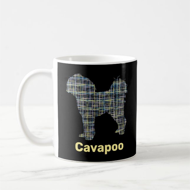 Mug Grille jaune et noire Cavapoo (Gauche)