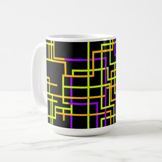 Mug Grille néon rétro (Devant gauche)