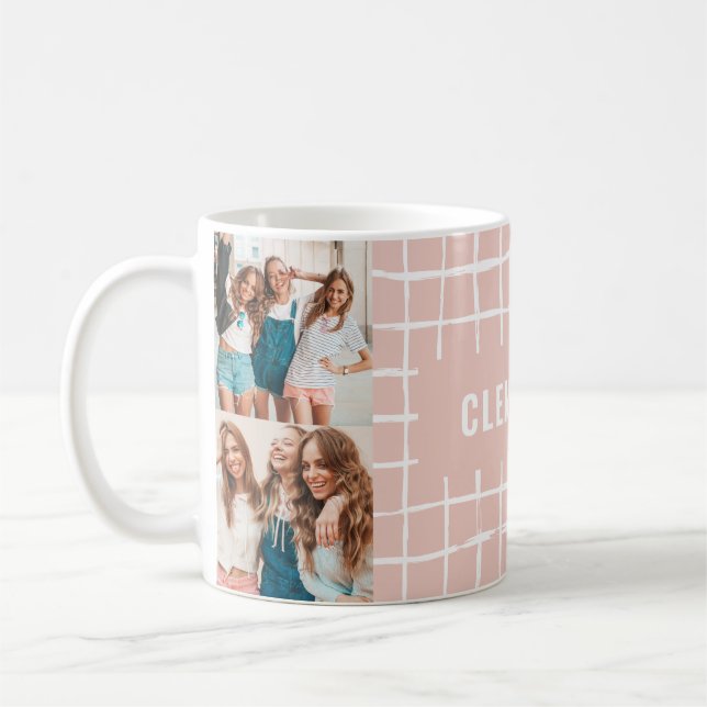 Mug Grille rose 4 photo moderne minimale simple (Gauche)