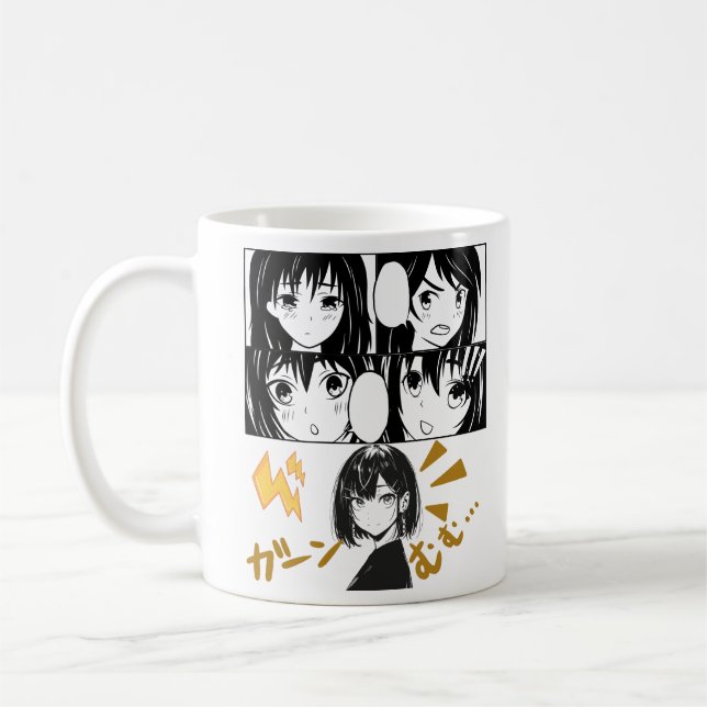 Mug Grilles d'Anime émotionnelles. Aucun groupe (Gauche)