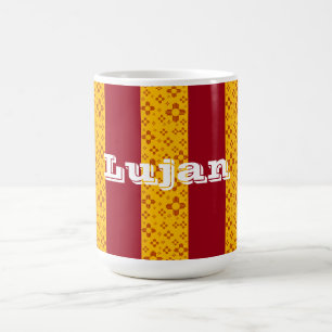 Mug Grilles verticales Zia Soleil Rouge Jaune Nouveau-